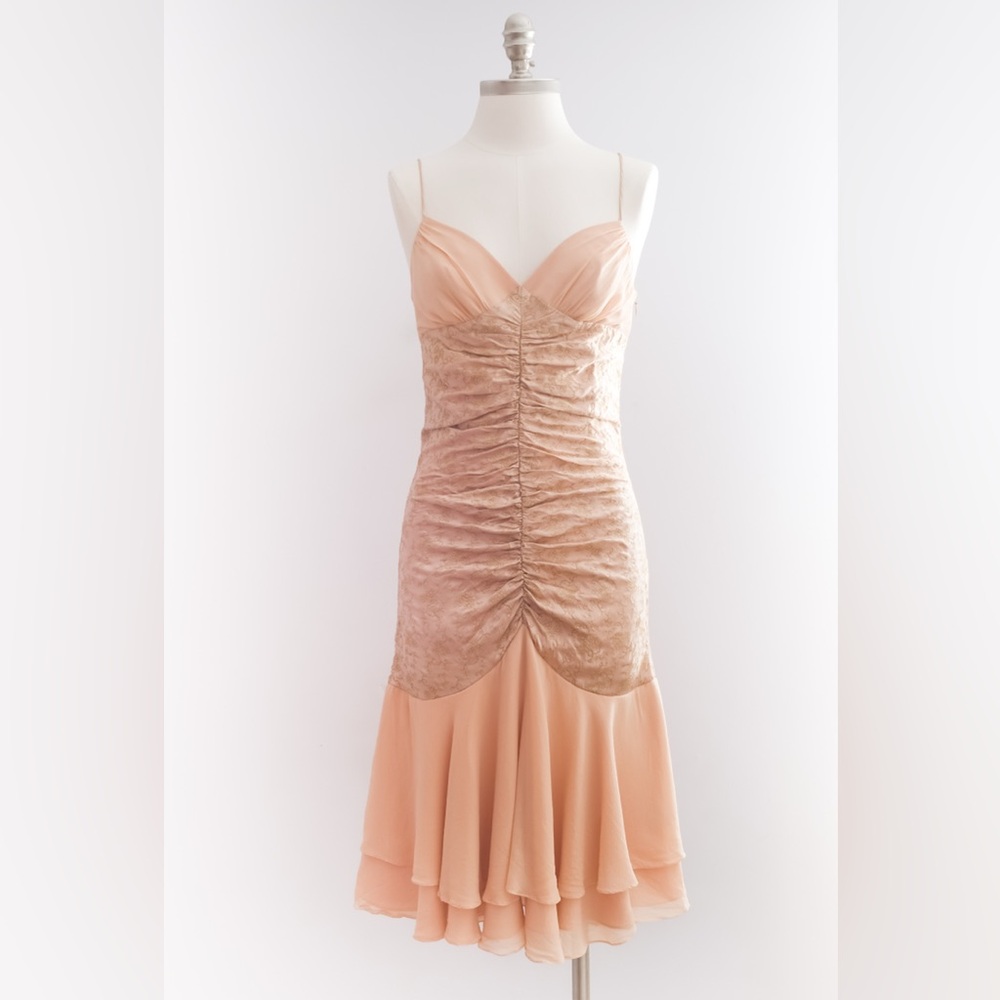 Vintage Betsey Johnson Y2K Silk Midi Dress - Picture 11 of 14
